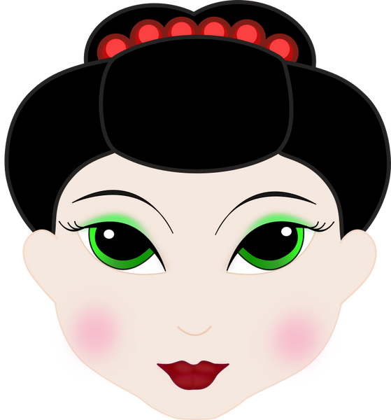 Geisha Girl Asian Face
