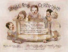 presbyterian Cradle Roll Certificate 1928 Print