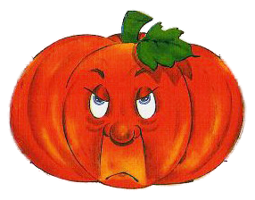 Funny mad Halloween Pumpkin