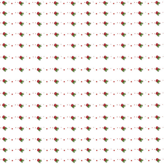 Red Rosebuds 12x12 Background