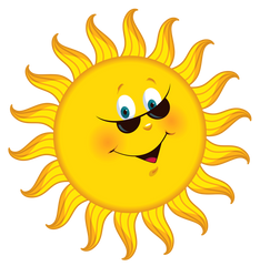 The Sun wearing sunglasses clip art transparent back png image -Pool Party Clip art