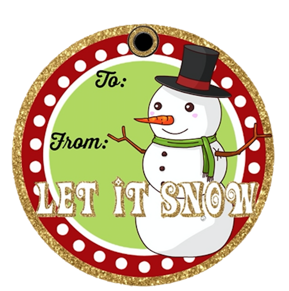 Snowmen Tags - 4 Adorable Snowmen Gift Tags for Christmas Packages - Printables