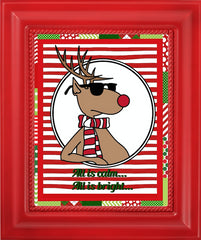 Rudolph The Red Nose Reindeer "All Is Calm All Is Bright" Printable