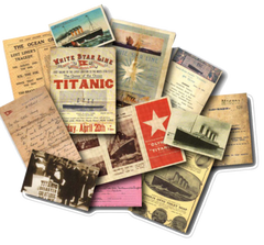 Titanic Ephemera Small Collage