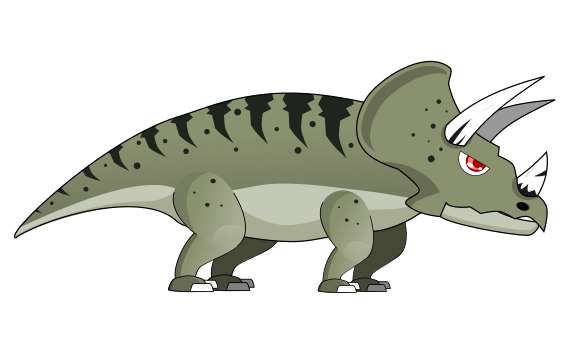 Prehistoric triceratops