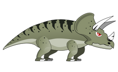 Prehistoric triceratops