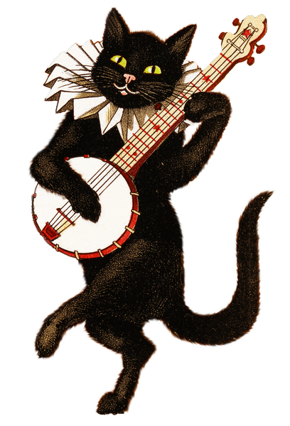 Musical Dancing Black Cat