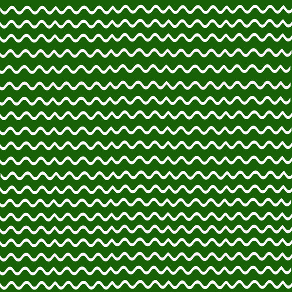 Green & White Wave -  Background 12x12