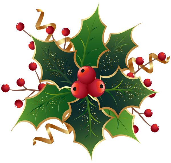 Christmas Ivy Bundle - Beautiful Holly - Ivy - Mistletoe Clip Art