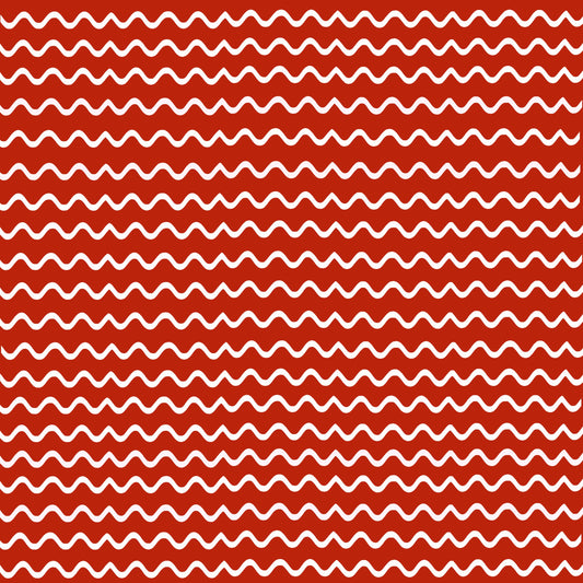 Christmas Red & White Wave -  Background 12x12