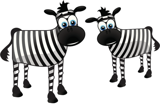 Zebra - Two Funny Zebra's